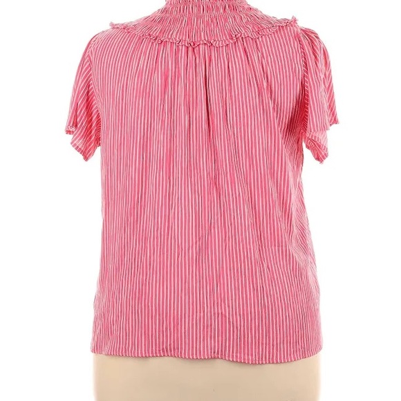 Torrid Striped Blouse Front Ties Women's Size 0 (Large/Size 12) NWOT - Picture 3 of 7